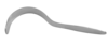 Retractor, Deaver, #00, 7/8 in Wide, Standard Handle, 8 1/2 in