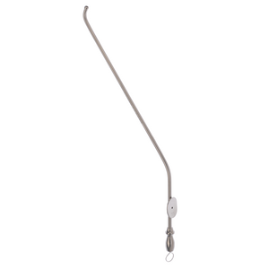 Rhoton Suction Tube, Neuro, Curved Up, 10 Fr, 5 1/8 in (130 mm) WL