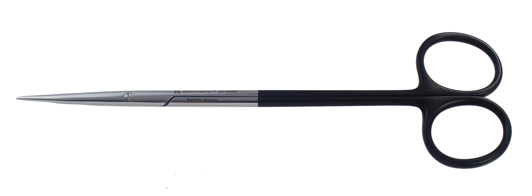 Scissors, Stevens Tetonomy, Straight, Razor Edge w/o Serrations, Black Handle, 7 in