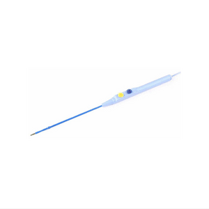 Olsen Electrosurgical Pencil, Disposable, Hand-activated, Button Switch, with Extendable Coated Blade Electrode