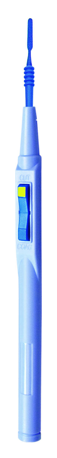 Bovie Electrosurgical Pencil, Disposable, Hand-activated, Rocker Switch, with Coated Blade Electrode