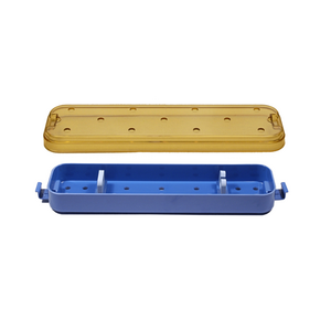 Container, Riley Scopepak, Base & Lid, w/Scope Holder Sets, Dimensions 3 x 11.1 x 1.3 in, Small