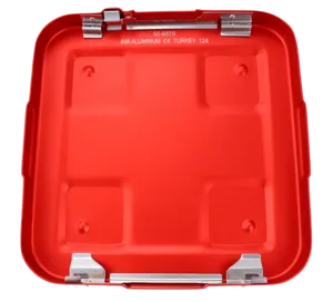 Lid, Quadlock, Security, Red, Half Length