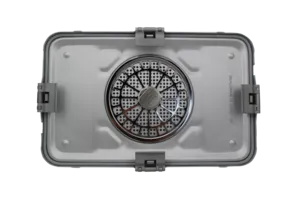 Lid, Quadlock, Filter, Three-Quarter Length, Grey