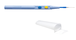 Bovie Electrosurgical Pencil, Disposable, Hand-activated, Button Switch, with Needle Electrode & Holster