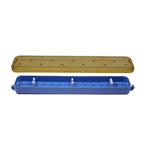 Container, Riley Scopepak, Base & Lid, w/Scope Holder Sets, Dimensions 3 x 16 x 1.3 in, Medium