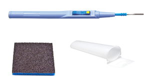 Bovie Electrosurgical Pencil, Disposable, Hand-activated, Rocker Switch, with Blade Electrode, Holster & Scratch Pad