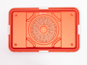 Lid, Quadlock, Filter, Three-Quarter Length, Red