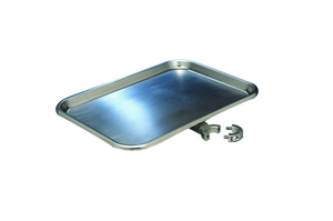Tray and clamp for A812 Mobile Stand, 13.5” (342.9mm) wide x 9.5” (241.3mm) deep