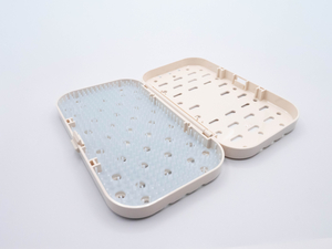 Cassette, Riley, Deep Instrument, w/Silicone Mat, 9 in x 4 1/2 in x 61/100 in