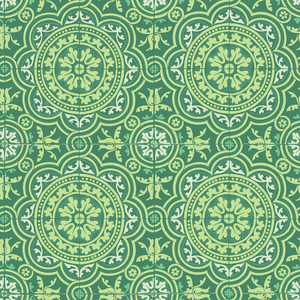Piccadilly - Leaf Green & Mint On Forest