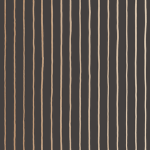 College Stripe - Charcoal+Gold