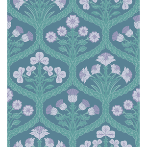 Floral Kingdom - Lilac/Teal