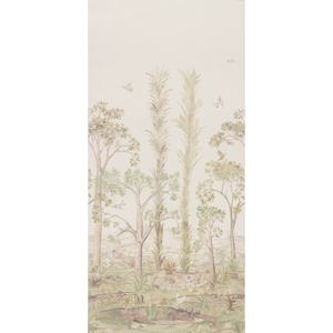 Tall Trees Printed Panel - Soft Green
