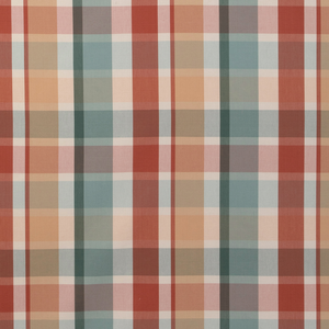 Fisher Plaid - Teal/Spice