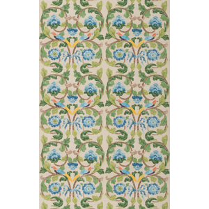 Tudor Rose - Blue/Green