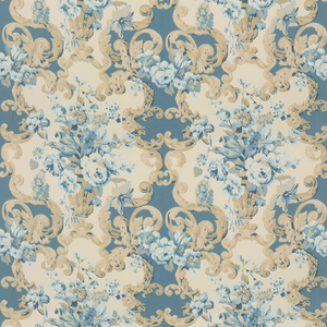Floral Rococo - Blue