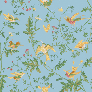 Hummingbirds - Yellow/Blue