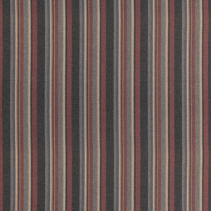 Lindisfarne Stripe - Charcoal/Red
