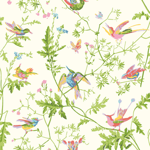 Hummingbirds Silk - Pearl
