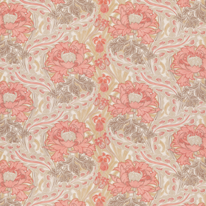 Brantwood Cotton - Coral/Sand
