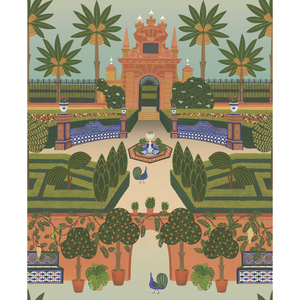 Alcazar Gardens - Terracotta/Spring Gr/Multi