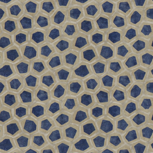 Hexagon Velvet - Sapphire