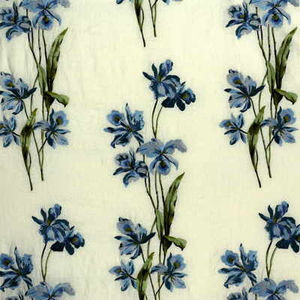 Eden Embroidery - Blue