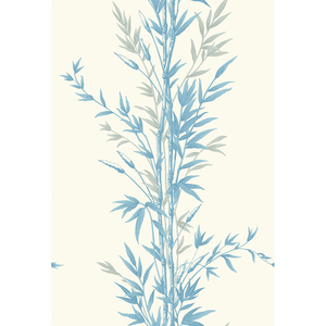 Bamboo - Blue On Ivory