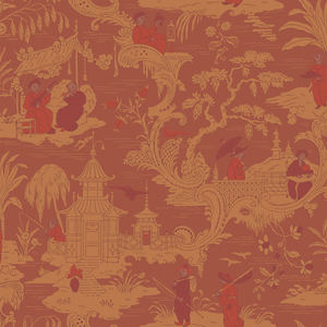 Chinese Toile - Red