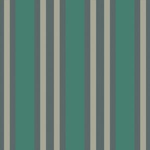 Polo Stripe - Teal/Gilver