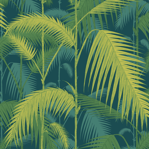 Palm Jungle - Petrol/Lime