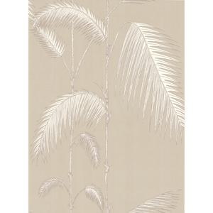 Palm Leaves - Taupe/W