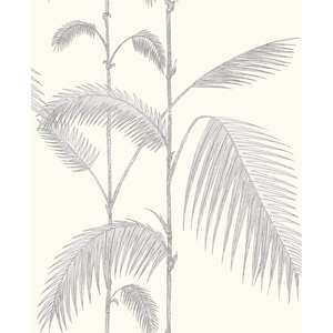 Palm Leaves - Grey/White