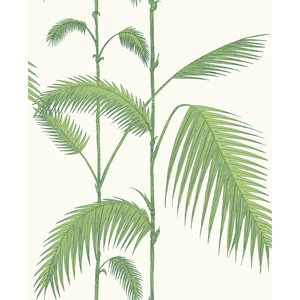 Palm Leaves - Green/White