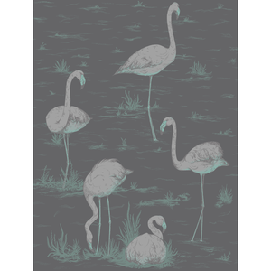 Flamingos - Teal/Slvr/Bk