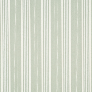 Narrow Ticking Stripe - Silver/Ivory