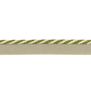 Strpd Cable Cord - Flax & Olivegrn