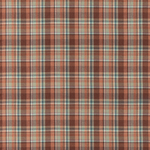Lindisfarne Plaid - Russet/Aqua