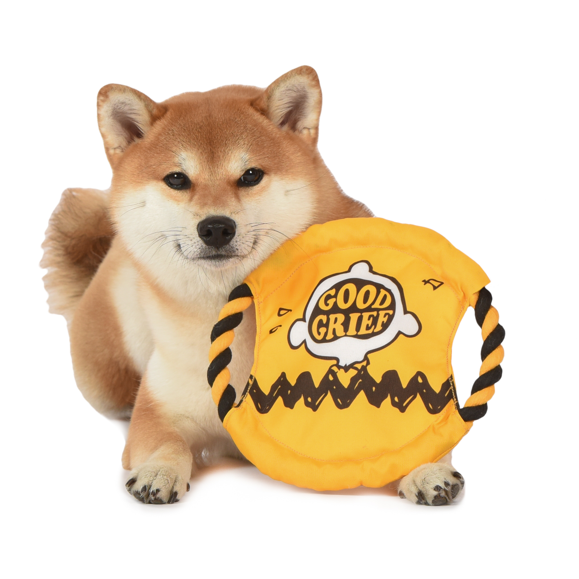 Peanuts Good Grief Rope Frisbee Dog Toy