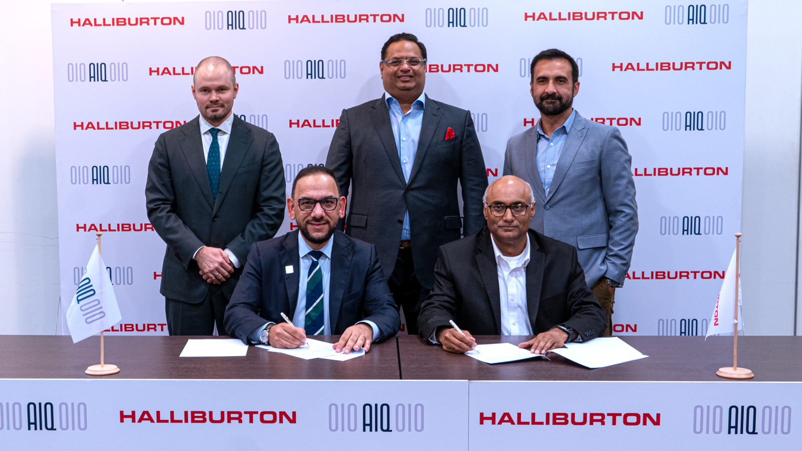 Halliburton Landmark and AIQ signing partner agreement