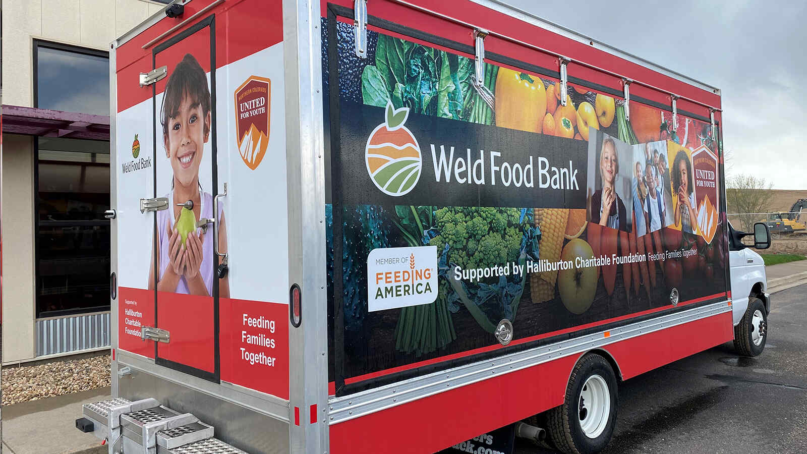 Halliburton collects food and donations for the Weld Food Bank.