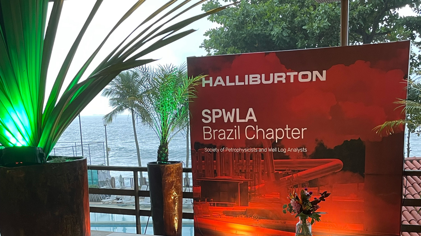 Halliburton booth at SPWLA Brazil Chapter 2024