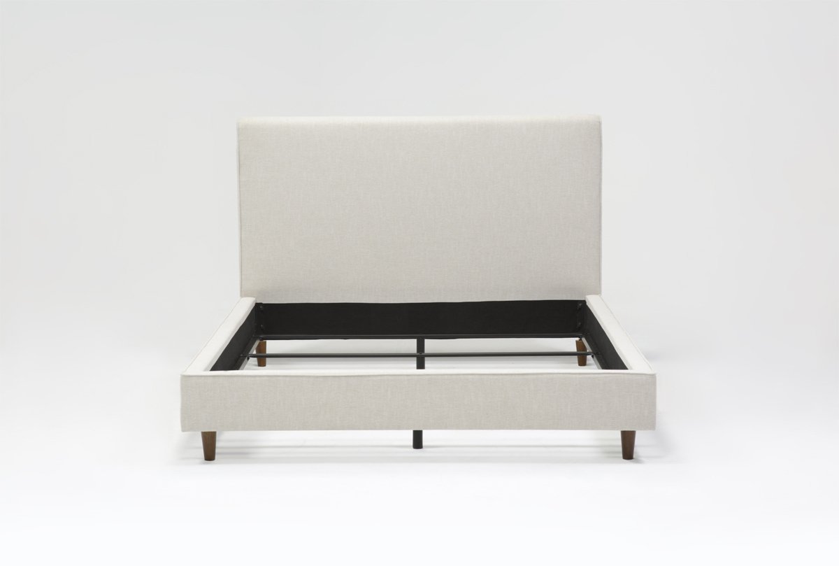 Dean Sand Queen Upholstered Panel Bed Living Spaces
