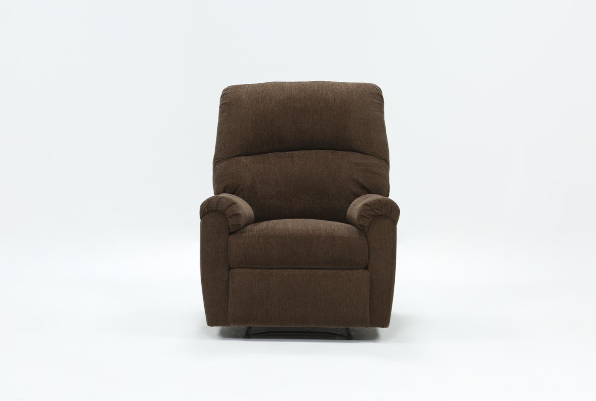 Nerviano Chocolate Wallaway Recliner Living Spaces