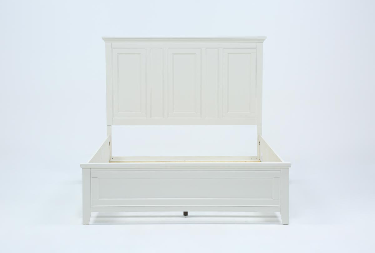 Presby White Queen Panel Bed Living Spaces 