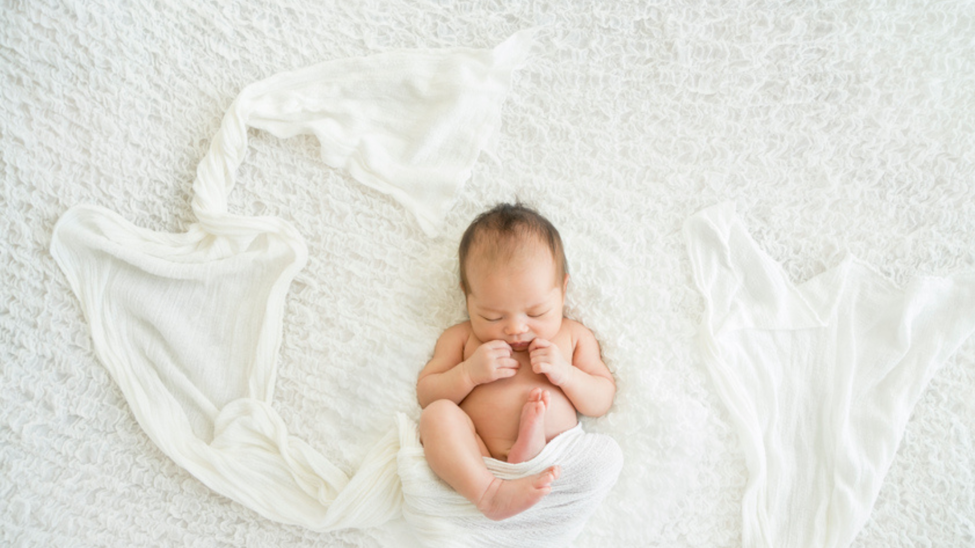 Whitebaby. White background Photoshoot Baby.