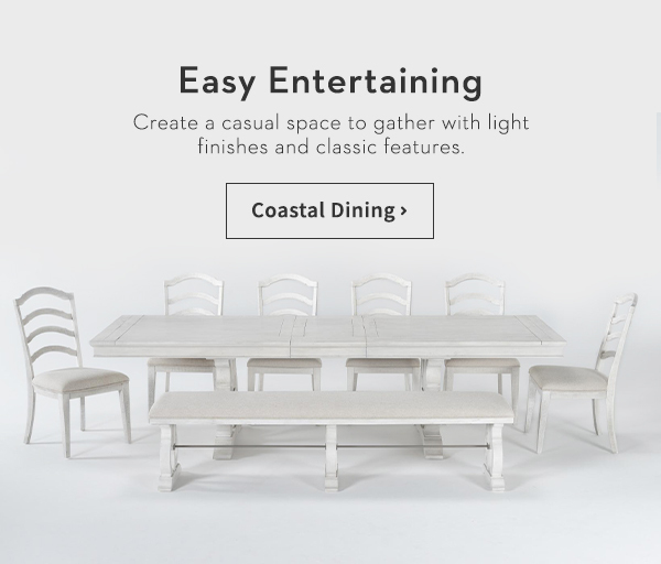 Easy Entertaining | Create a casual space to gather with light finishes and classic features.