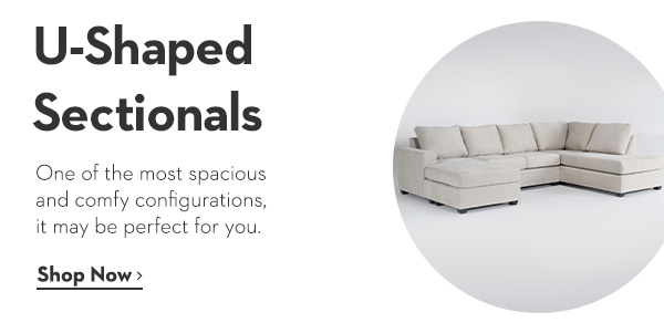 U-Shaped Sectionals | One of the most spacious and comfy configurations, it may be perfect for you.