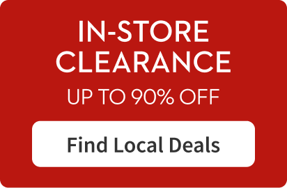 In store clearance up to 90% off. Find local deals